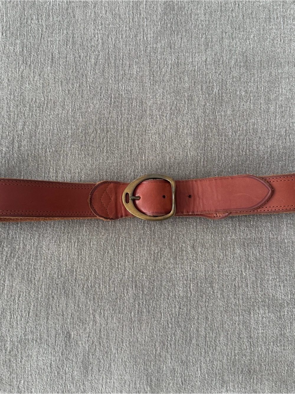 Lauren Ralph Lauren Women's Wide Saddle Leather Equestrian Brown Belt - Picture 11 of 13